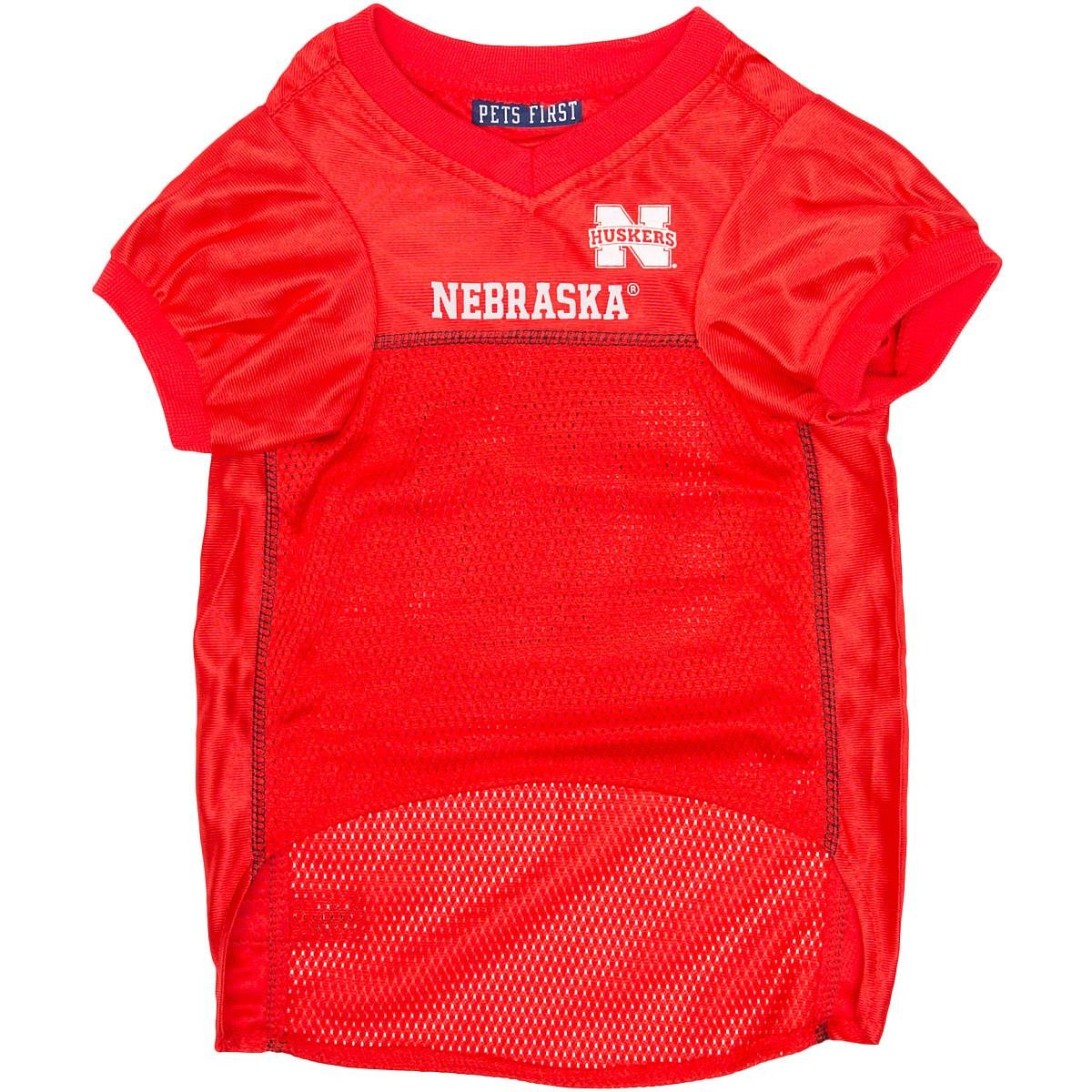 Pets First Nebraska close-up of mesh fabric and printed logo highlighting breathable comfort