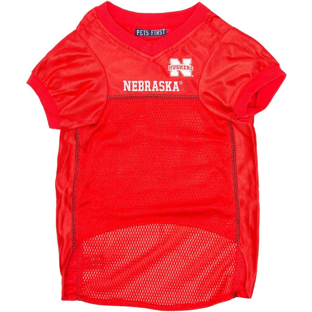 Pets First Nebraska close-up of mesh fabric and printed logo highlighting breathable comfort