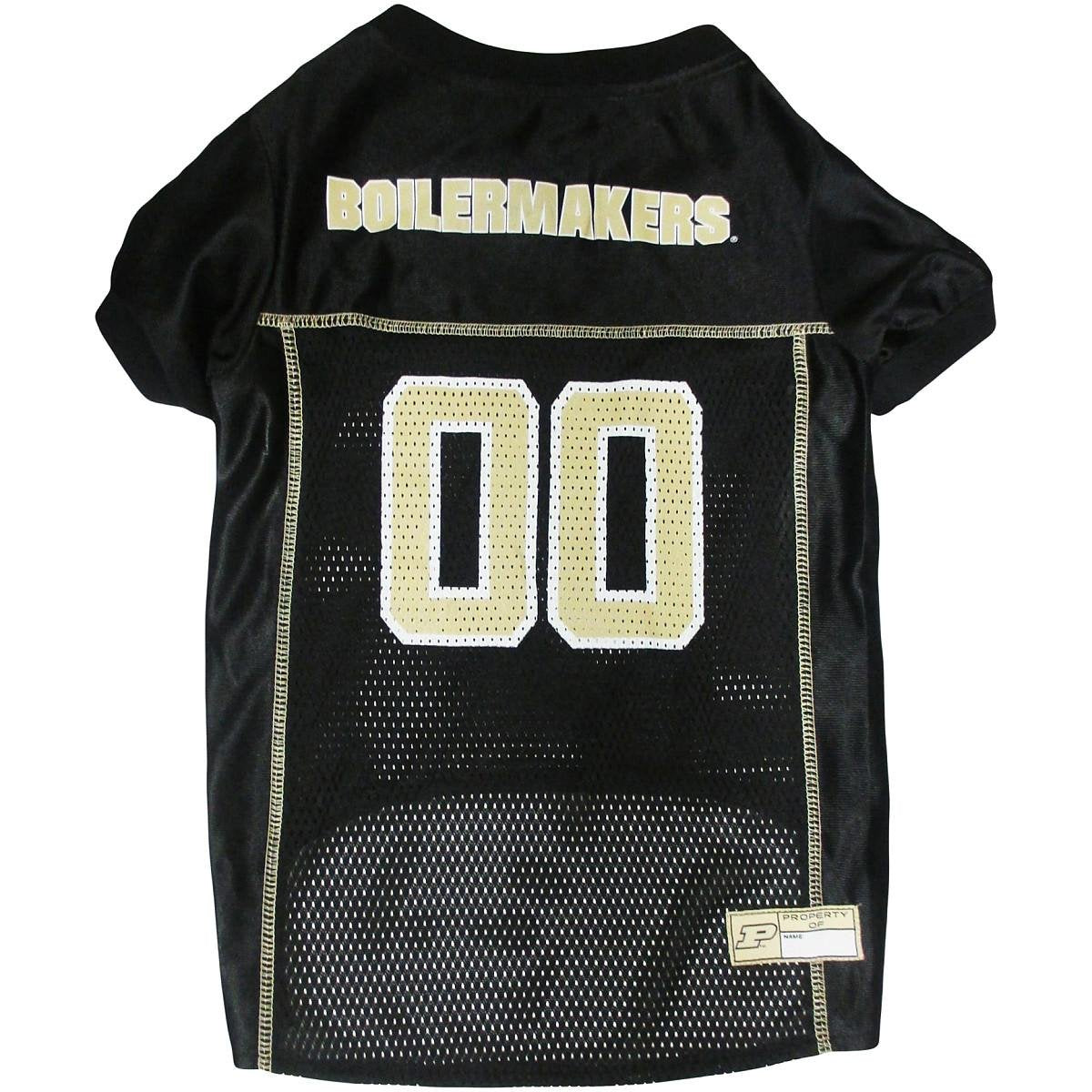 Pets First Purdue jersey front view showing team logo and secure Velcro closure for pride