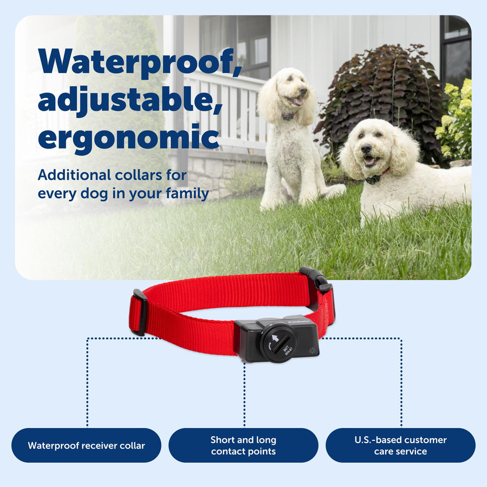 PetSafe collar open battery compartment shows easy battery replacement benefit