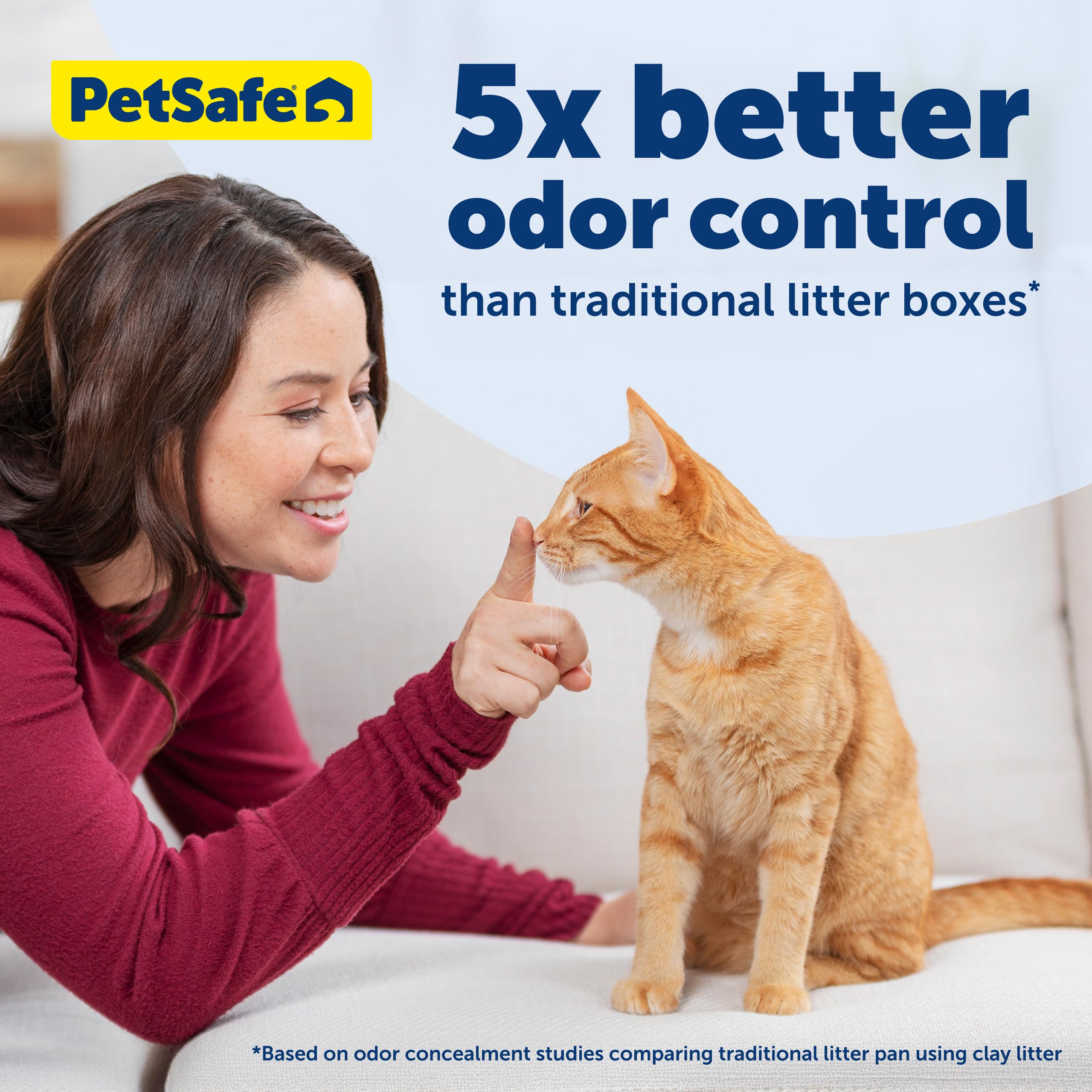 PetSafe tray installed in ScoopFree unit demonstrating easy fit