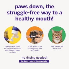 petsmile cat licking paste from finger demonstrating acceptance benefit for picky felines