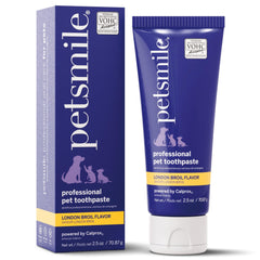 Petsmile front tube showing London Broil label and VOHC benefit
