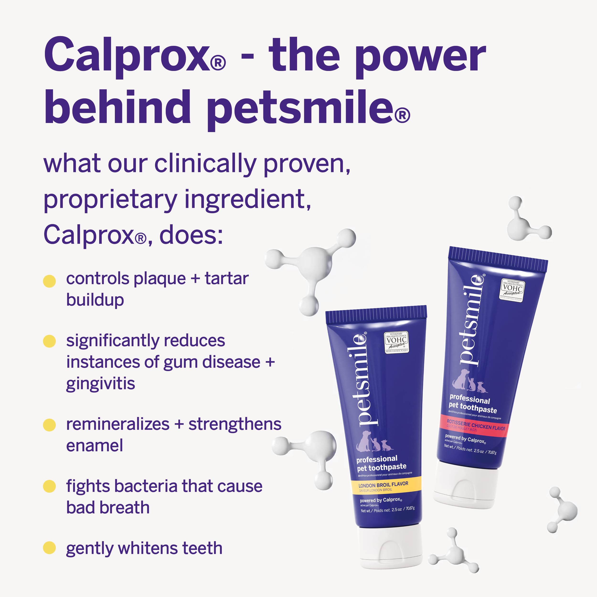 2.5 oz Petsmile tube next to coin for size comparison benefit