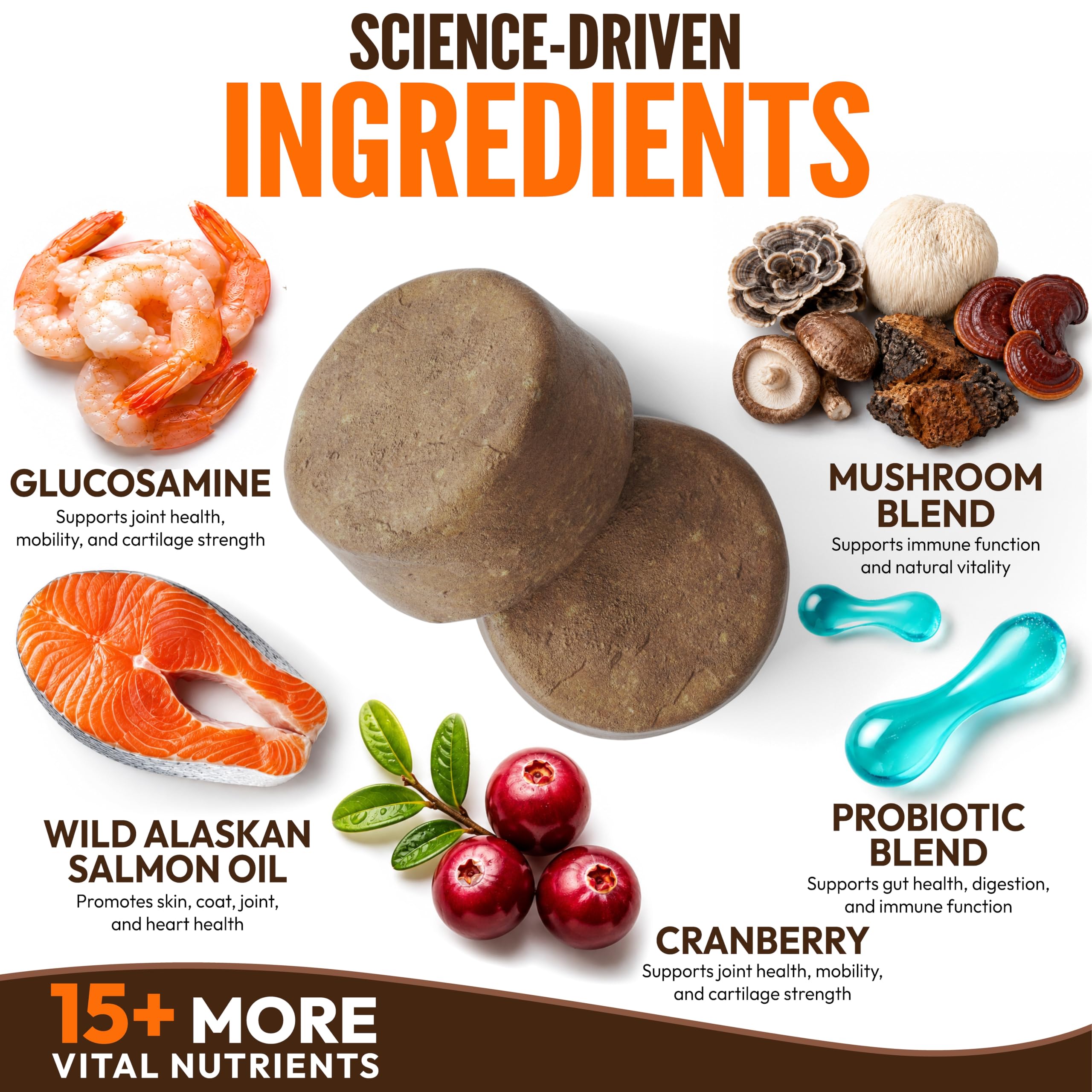 Petsology chews in hand illustrating size and convenient serving
