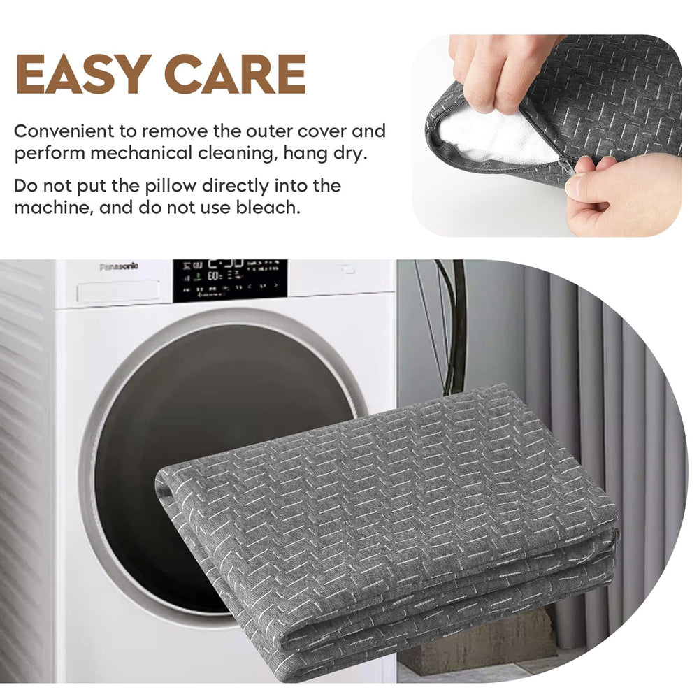PEUJEW zippered removable cover detail showing easy washing and hygiene advantage