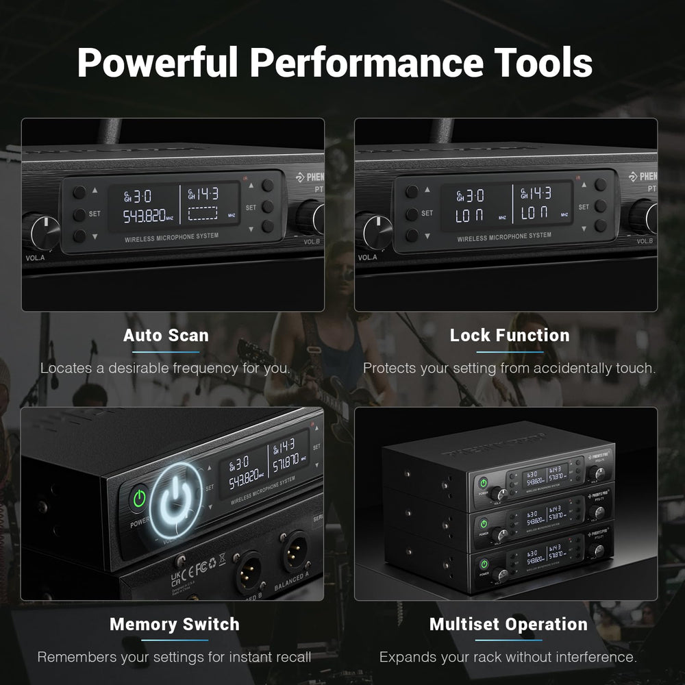 Phenyx Pro microphones in use at a karaoke setup demonstrating clear vocal pickup