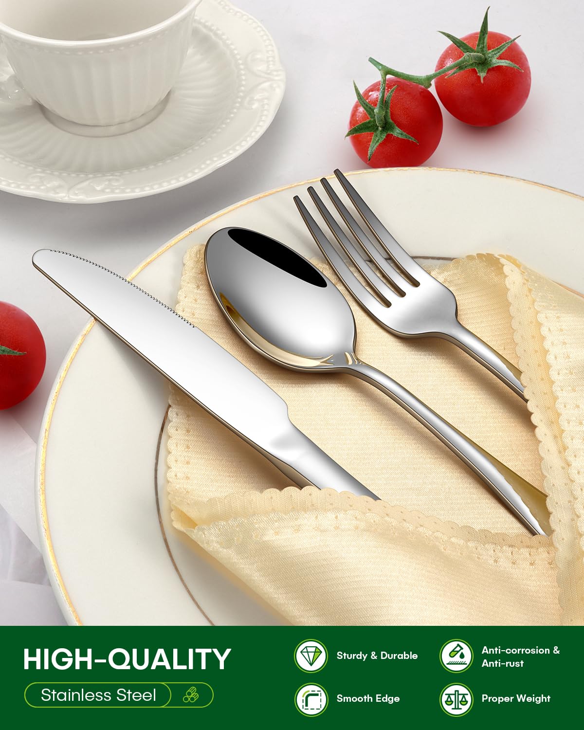 PHILIPALA knife handle detail showing ergonomic grip and balanced weight for comfortable cutting
