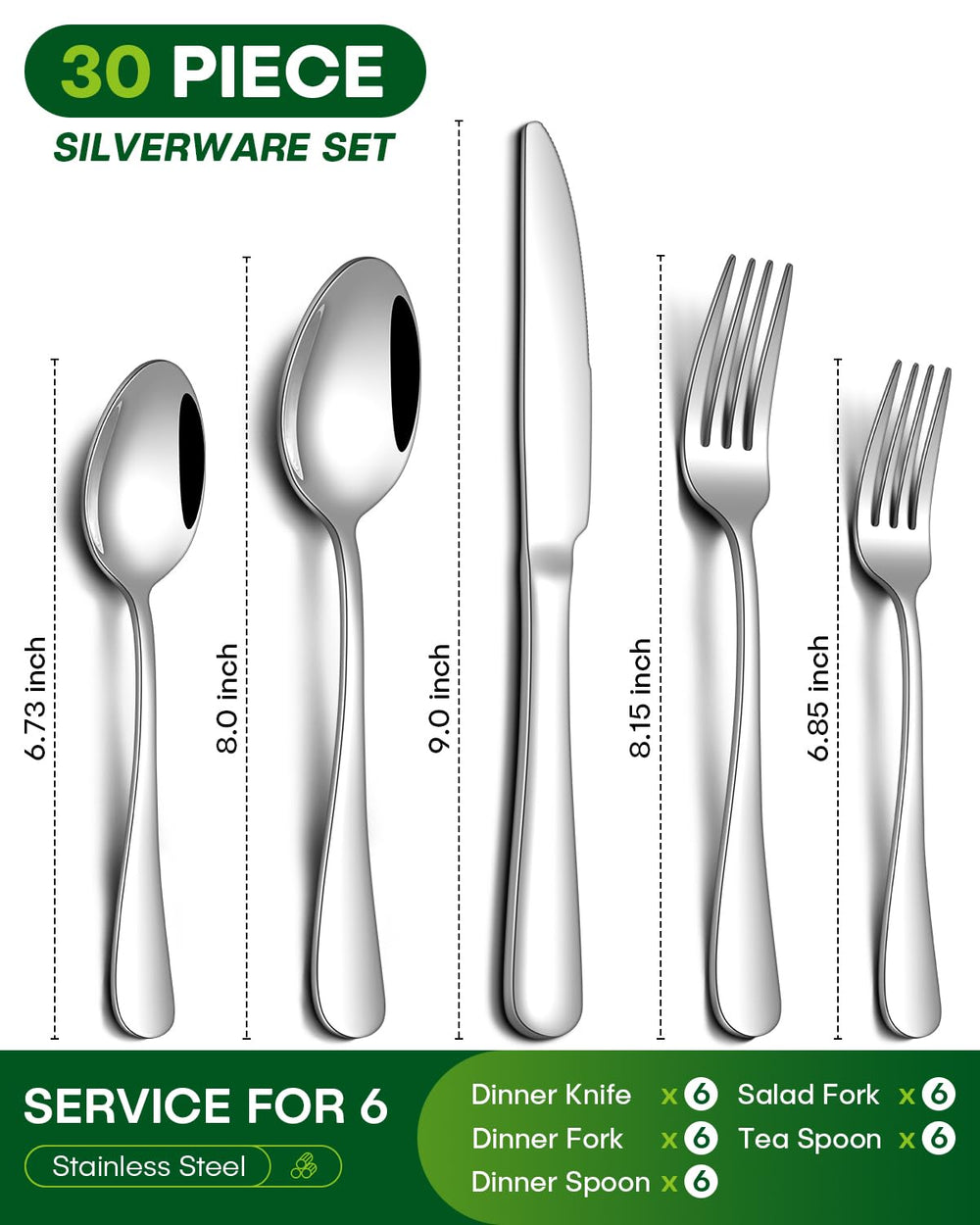 PHILIPALA close-up of a mirror-polished fork highlighting smooth surface and easy cleaning benefit