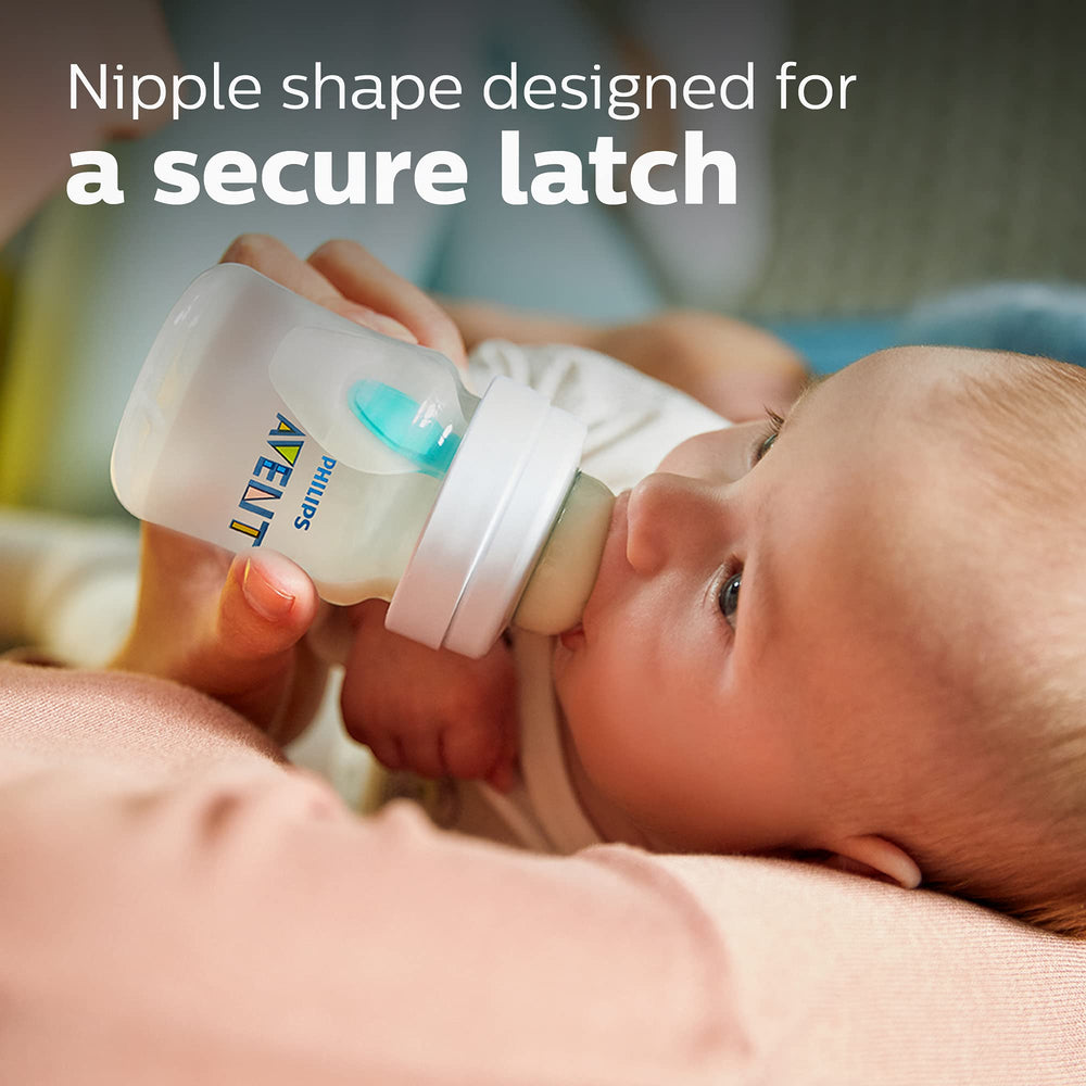 Philips Avent feeding demonstration upright position reducing reflux risk