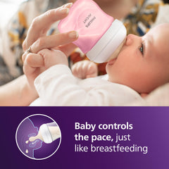 Philips Avent nipple close-up showing breast-shaped design for easier latch
