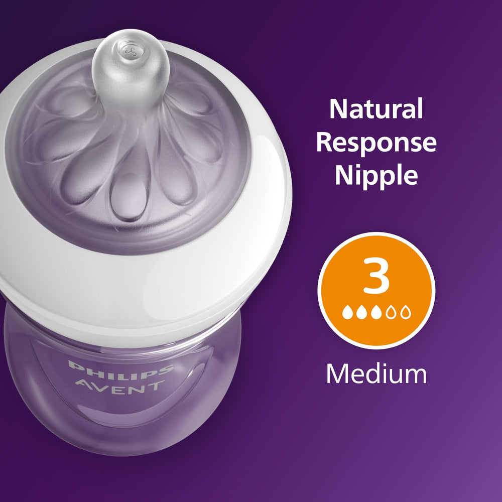 Philips Avent bottle size comparison next to toy showing true scale for planning