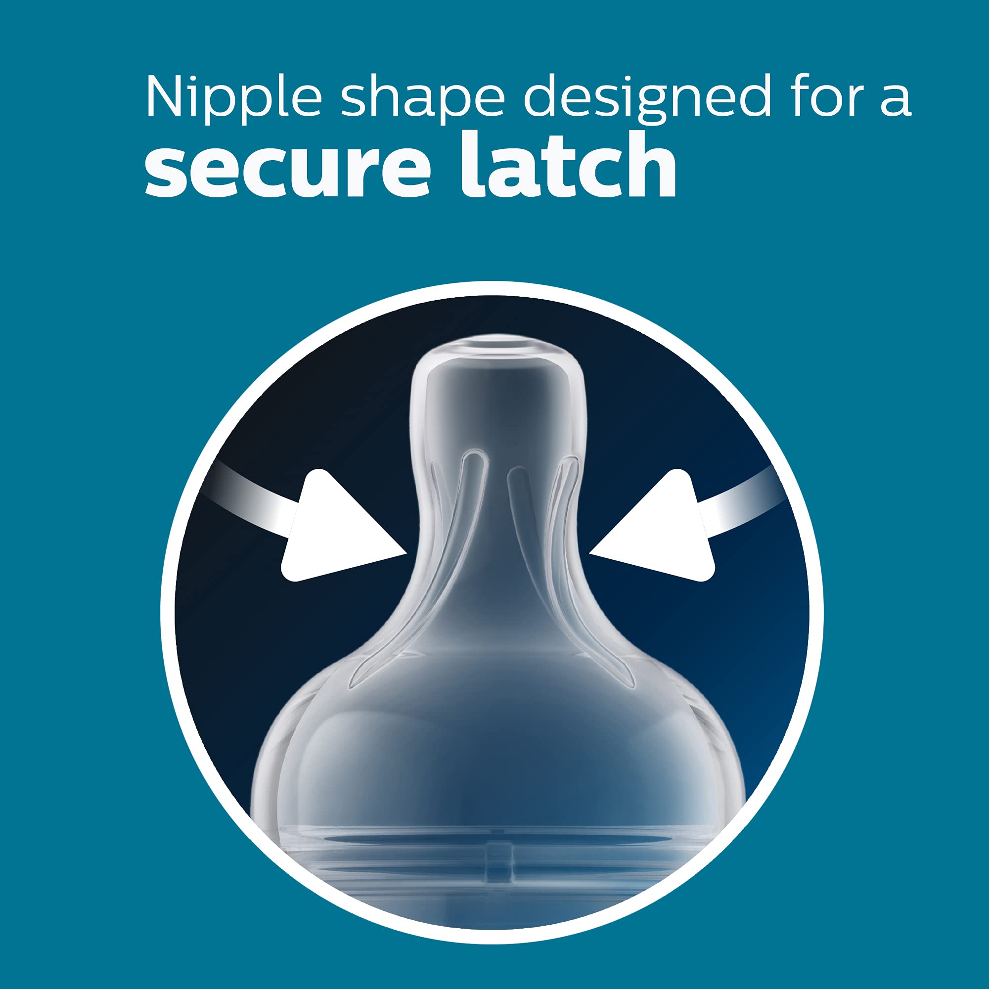 Philips Avent wide neck open for easy cleaning and sterilizing