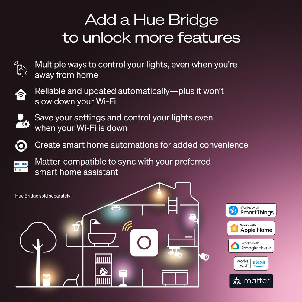 Philips Hue app on phone controlling light showing simple remote control