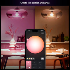 Philips Hue A19 E26 base detail demonstrating standard socket compatibility