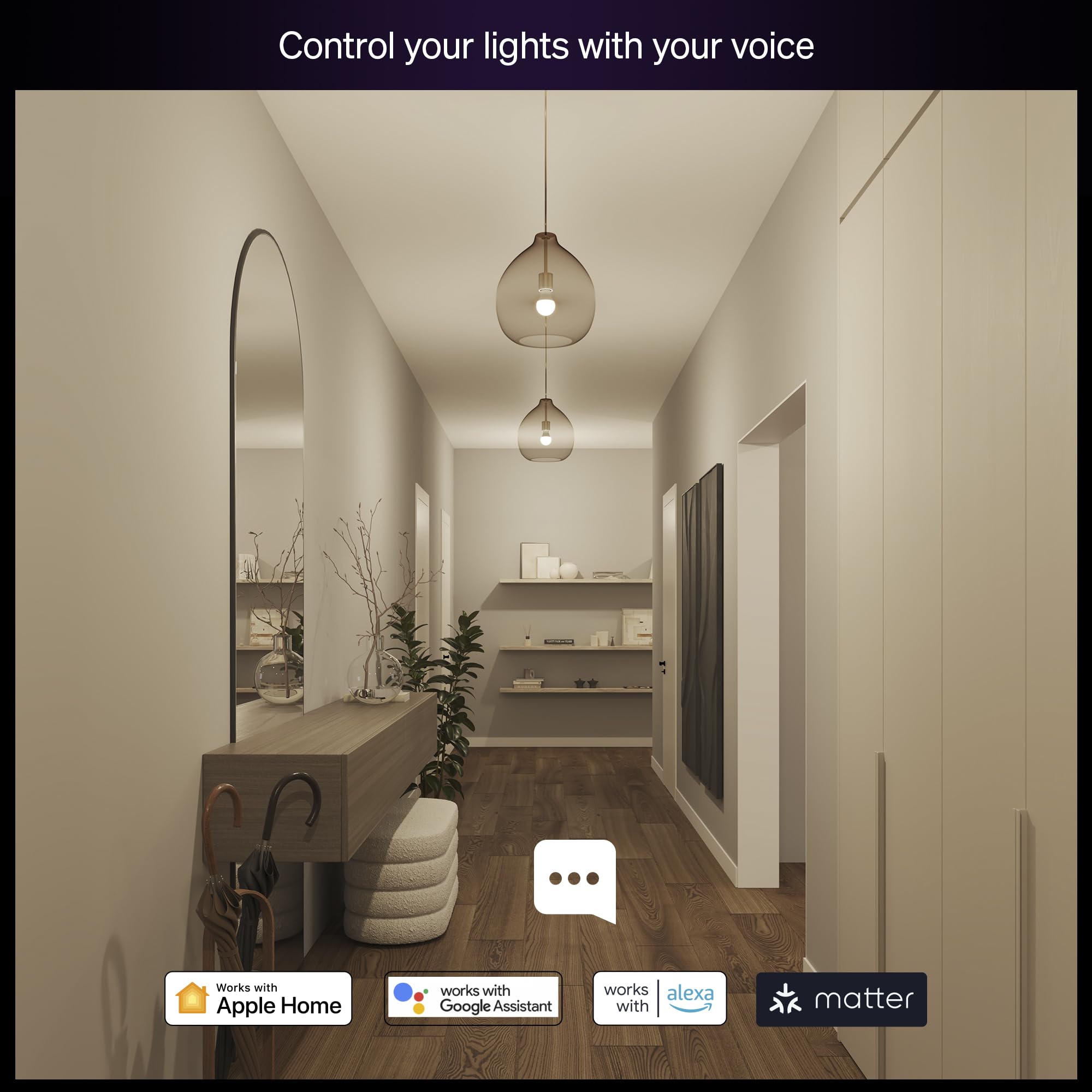 Philips Hue A19 bulb over desk cool white improves task visibility