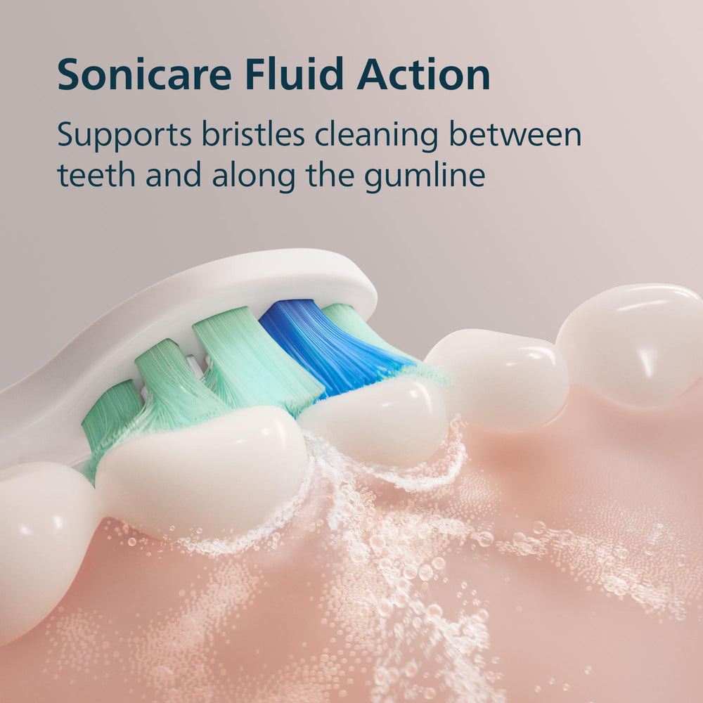 Philips Sonicare handle texture detail providing secure grip and comfortable use