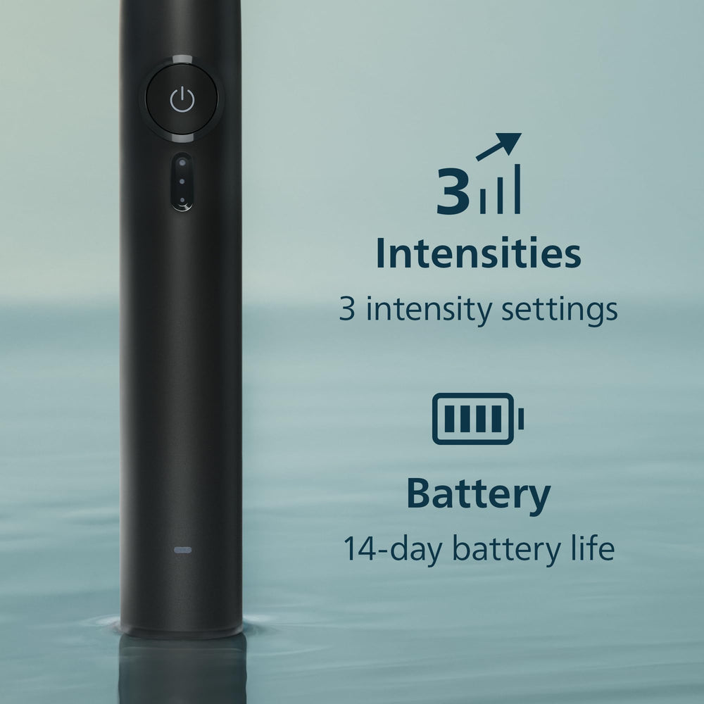 Philips Sonicare 4100 side profile emphasizing slim design for easy storage