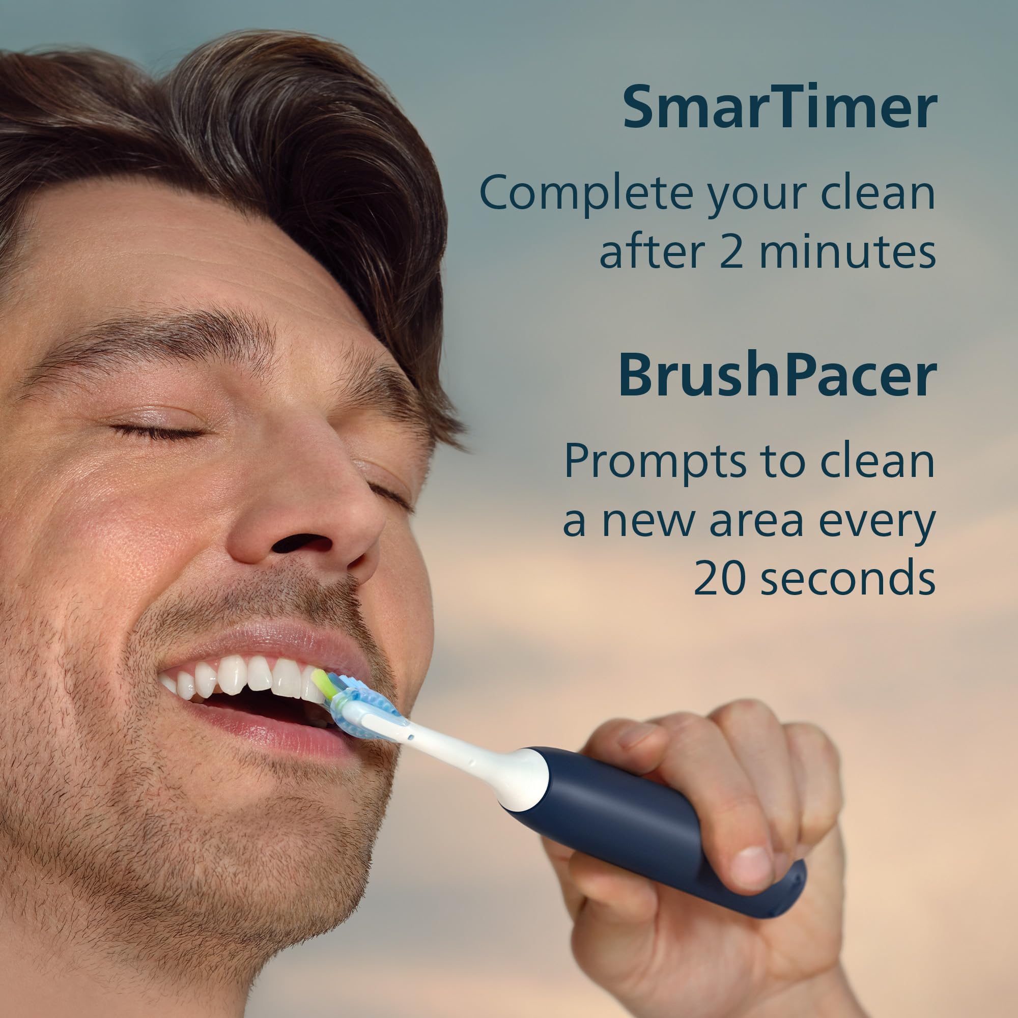 Philips Sonicare 5950 two brush heads displayed together showing replacement pair benefit