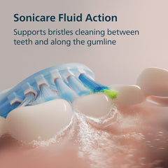 Philips Sonicare 5950 pressure sensor detail on handle showing haptic feedback to protect gums