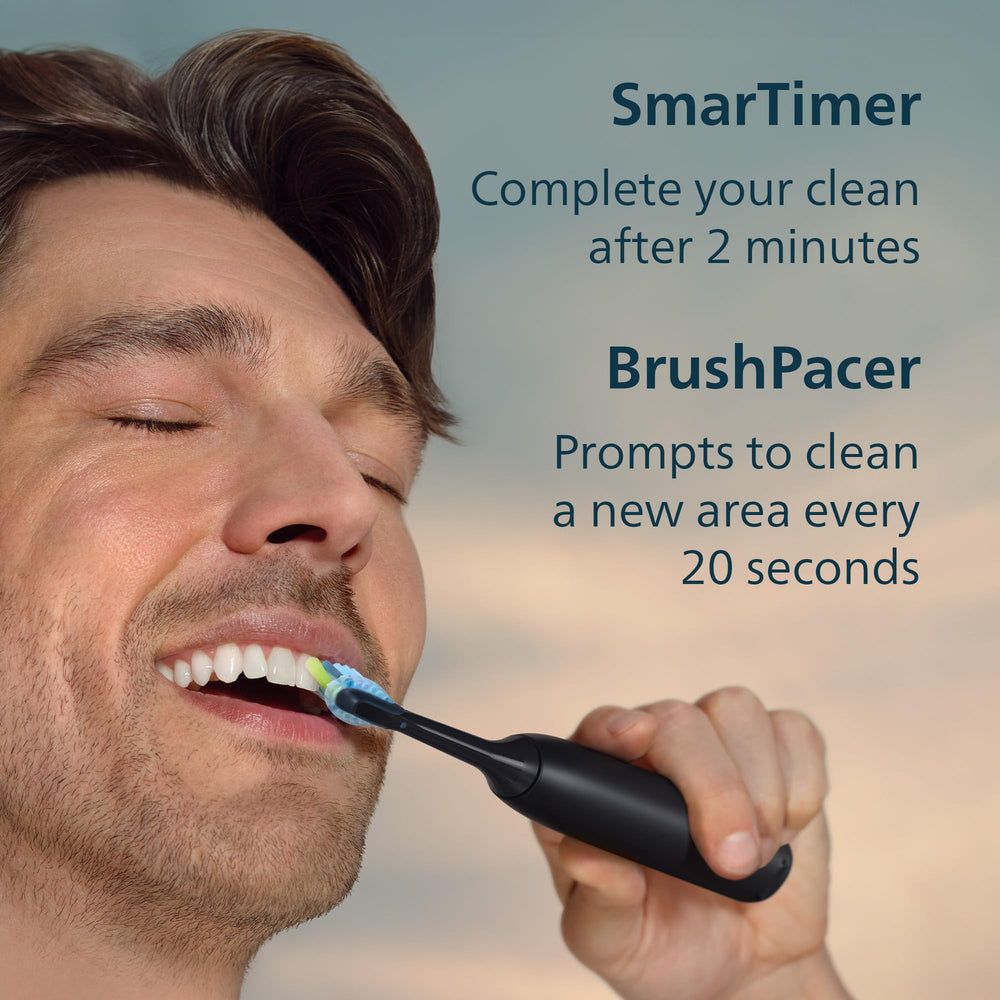 Philips Sonicare 5950 held in hand showing compact size and easy control