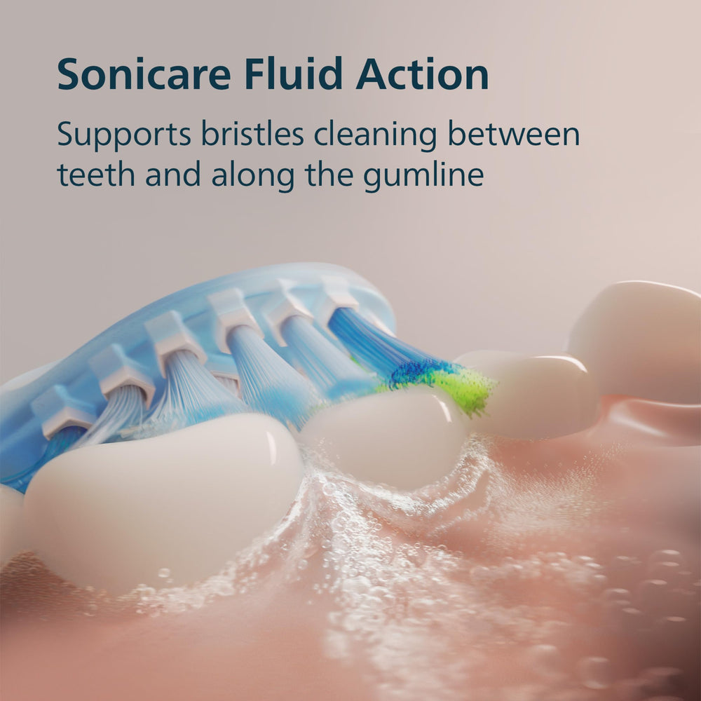 Philips Sonicare handle controls showing mode buttons and intensity options for personalized brushing