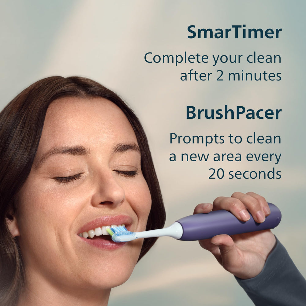Philips Sonicare travel case open with brush and heads neatly stored for convenient travel