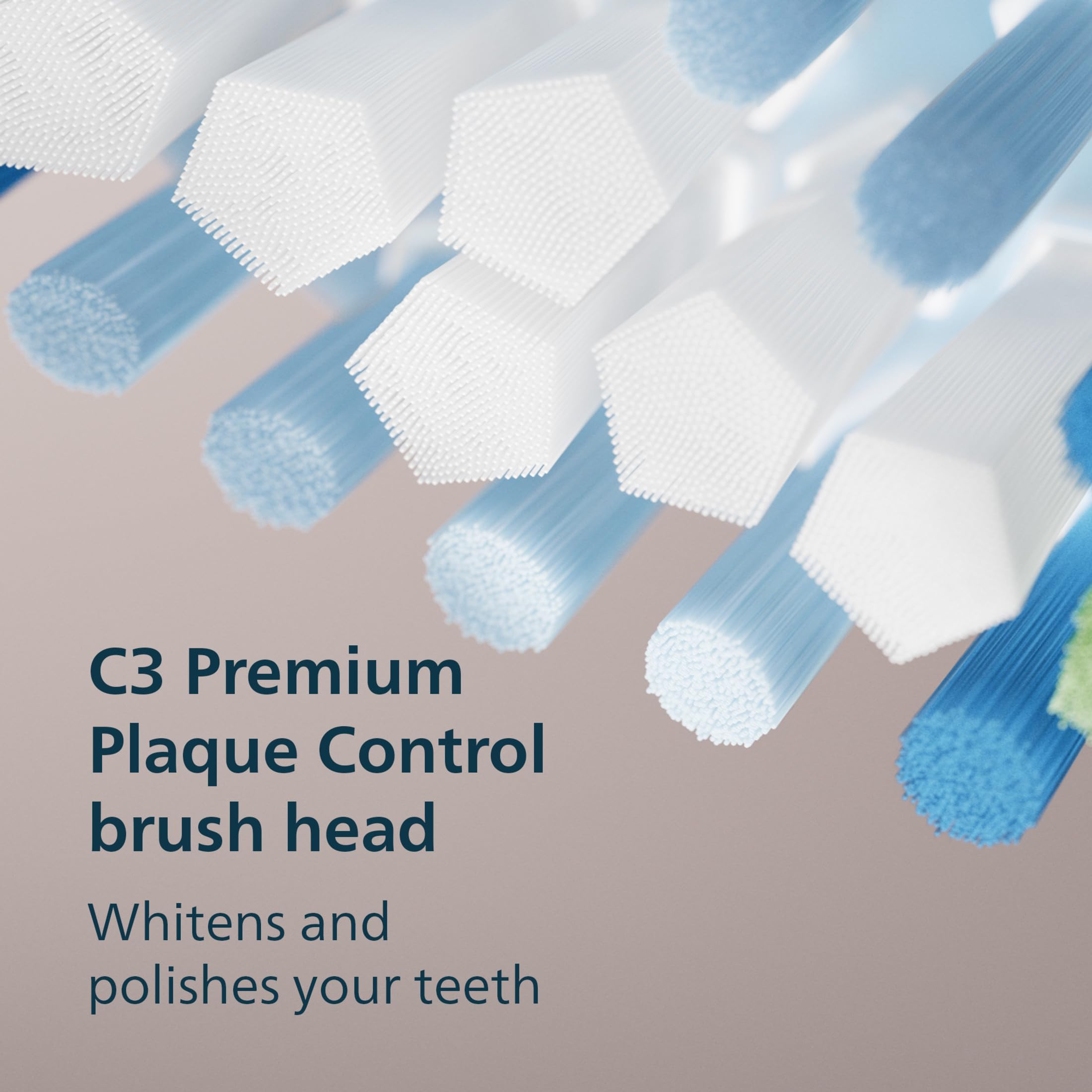 Philips Sonicare two replacement brush heads laid out to show replacement cycle and hygiene