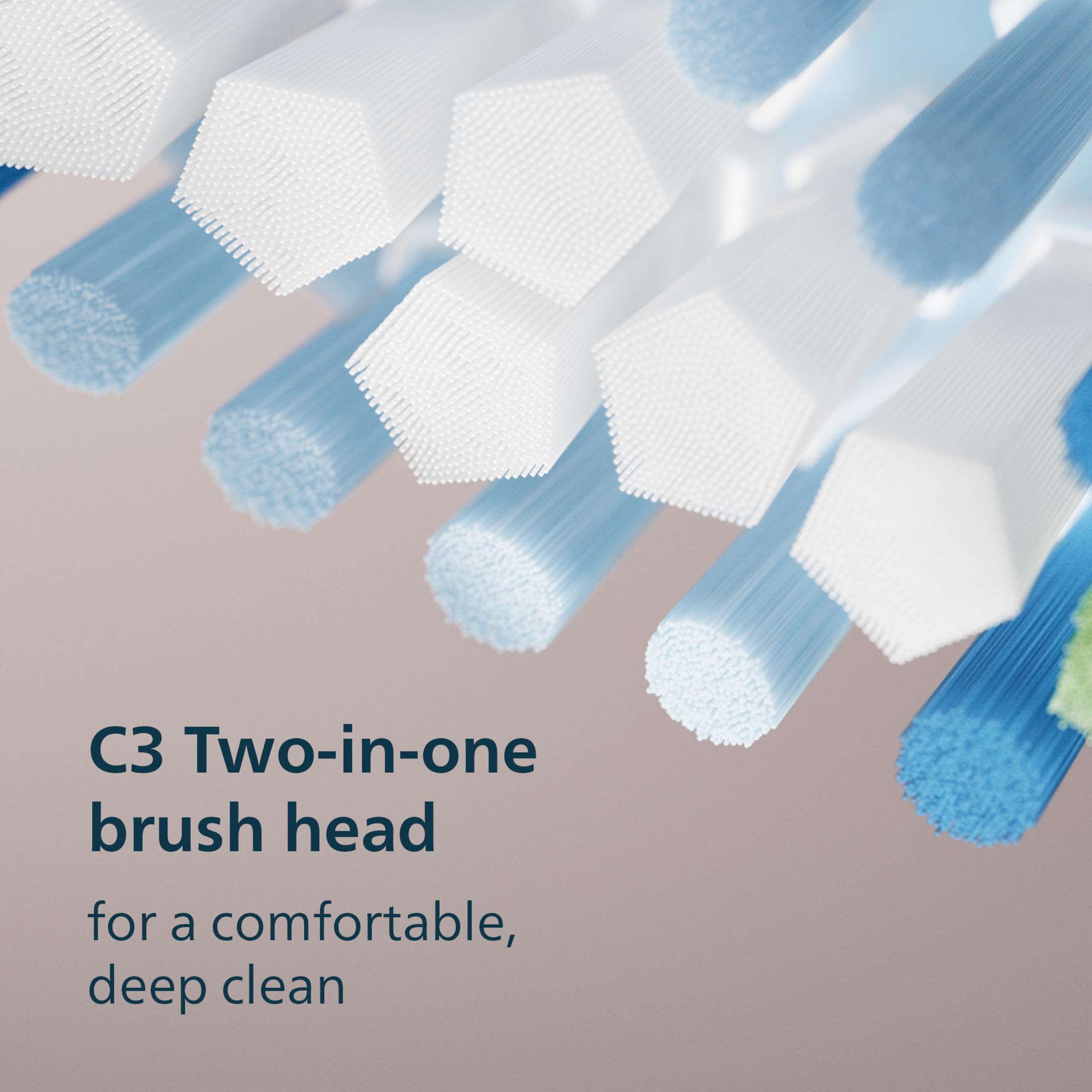Philips Sonicare charging stand with handle to show compact charging and long battery life