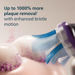Philips Sonicare soft‑touch rubber collar detail for gentler cleaning