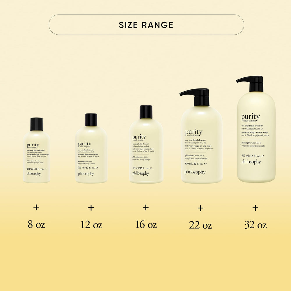 philosophy before after clean skin comparison demonstrating visible refreshed and soft results