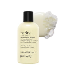 philosophy front packaging showing cleanser bottle and branding for easy identification