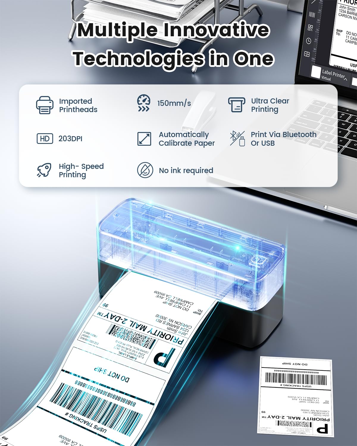 Phomemo 241BT close-up of print head and casing detail for reliable prints