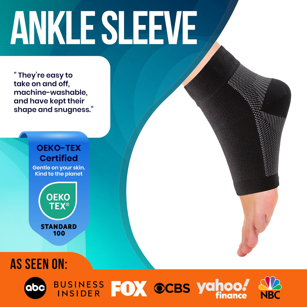 PhysFlex sock worn while walking demonstrating stable comfort on the move