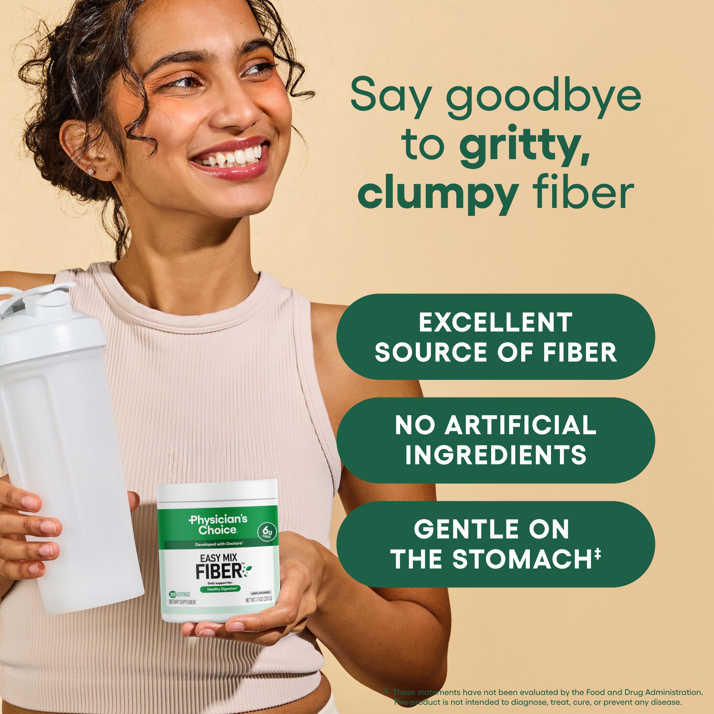 Physician's CHOICE powder close-up highlighting smooth, grit-free texture