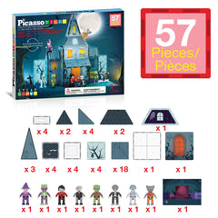 PicassoTiles view of eight articulated figures highlighting movable limbs benefit dynamic play