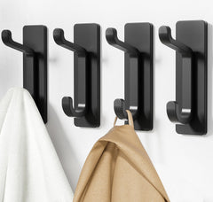 pickpiff close-up of double hook aluminum finish, showing durable rustproof quality