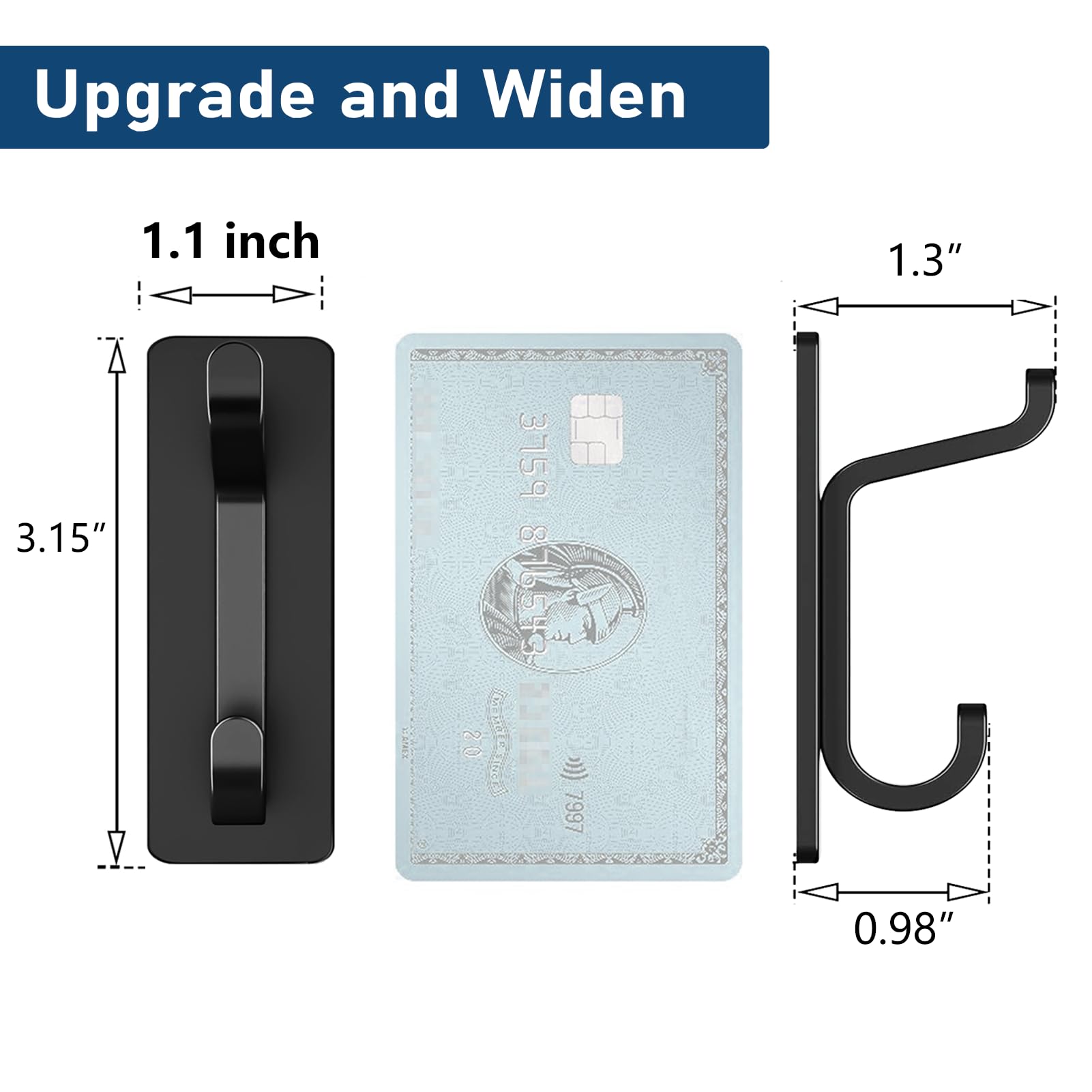 pickpiff hooks on an entry door supporting coat and umbrella with no drilling
