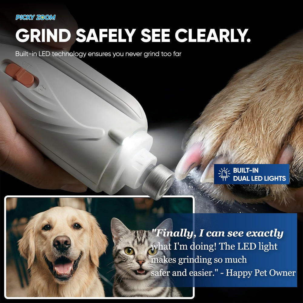 Picky zoom USB charging port ready to recharge for cordless grooming
