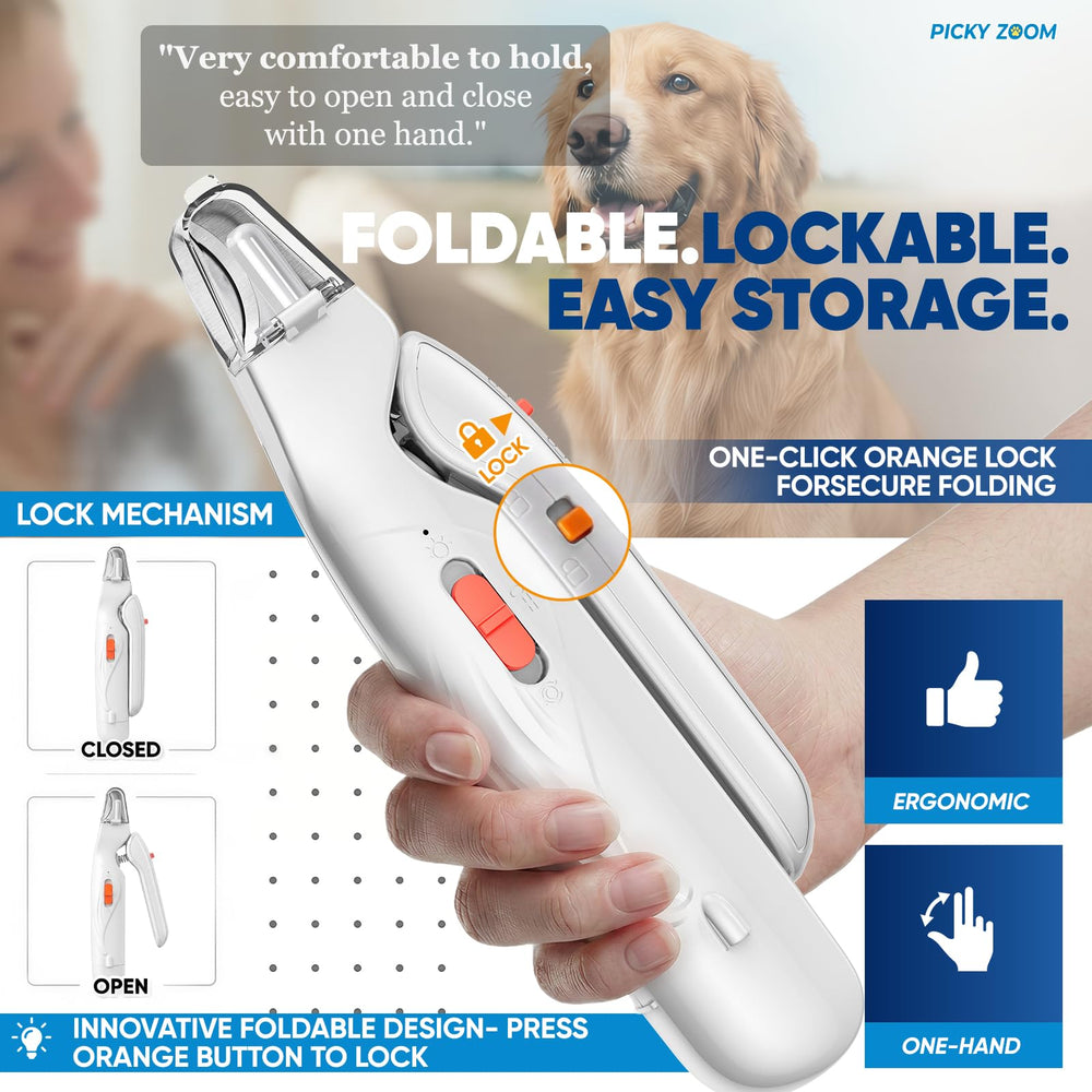 Picky zoom on a grooming station with supplies for efficient home care