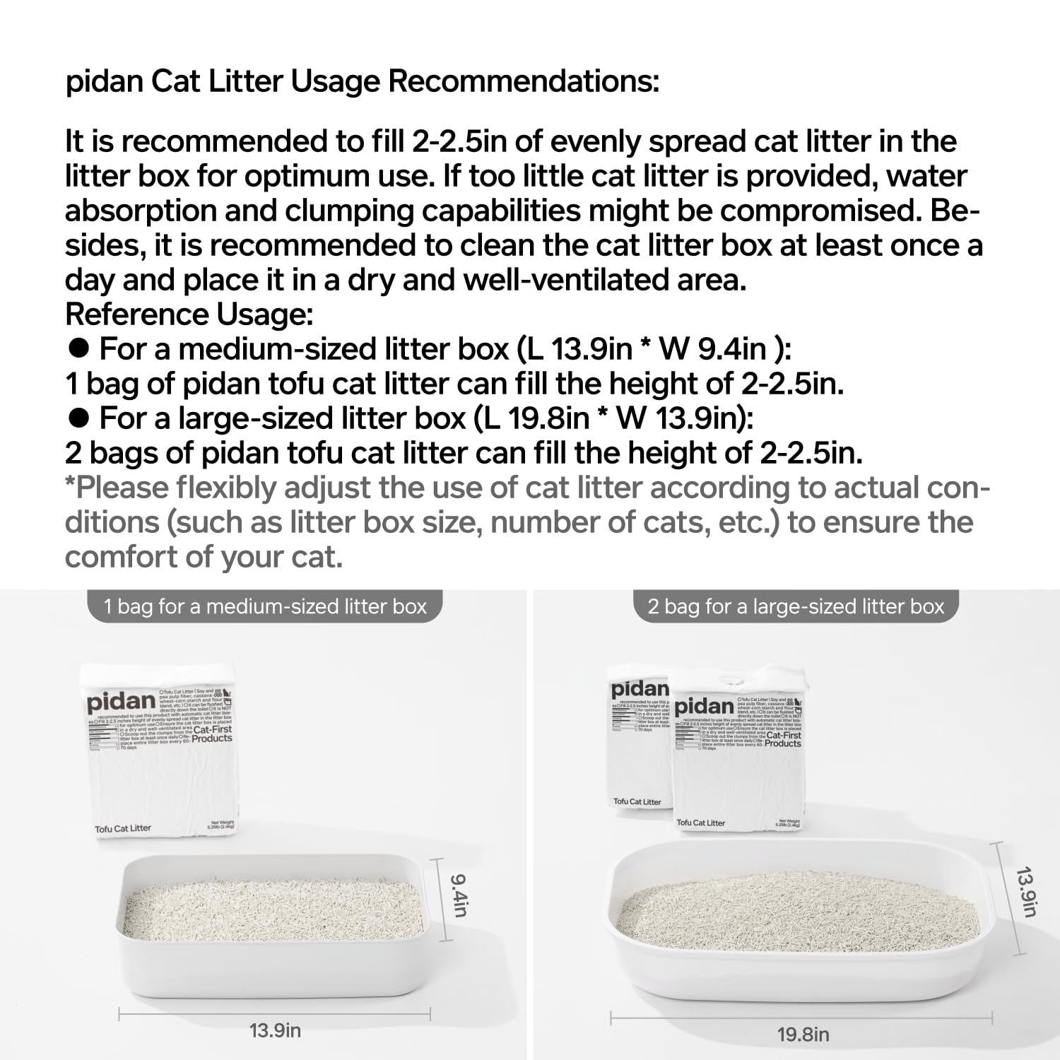 pidan clean floor near litterbox showing reduced dust benefit