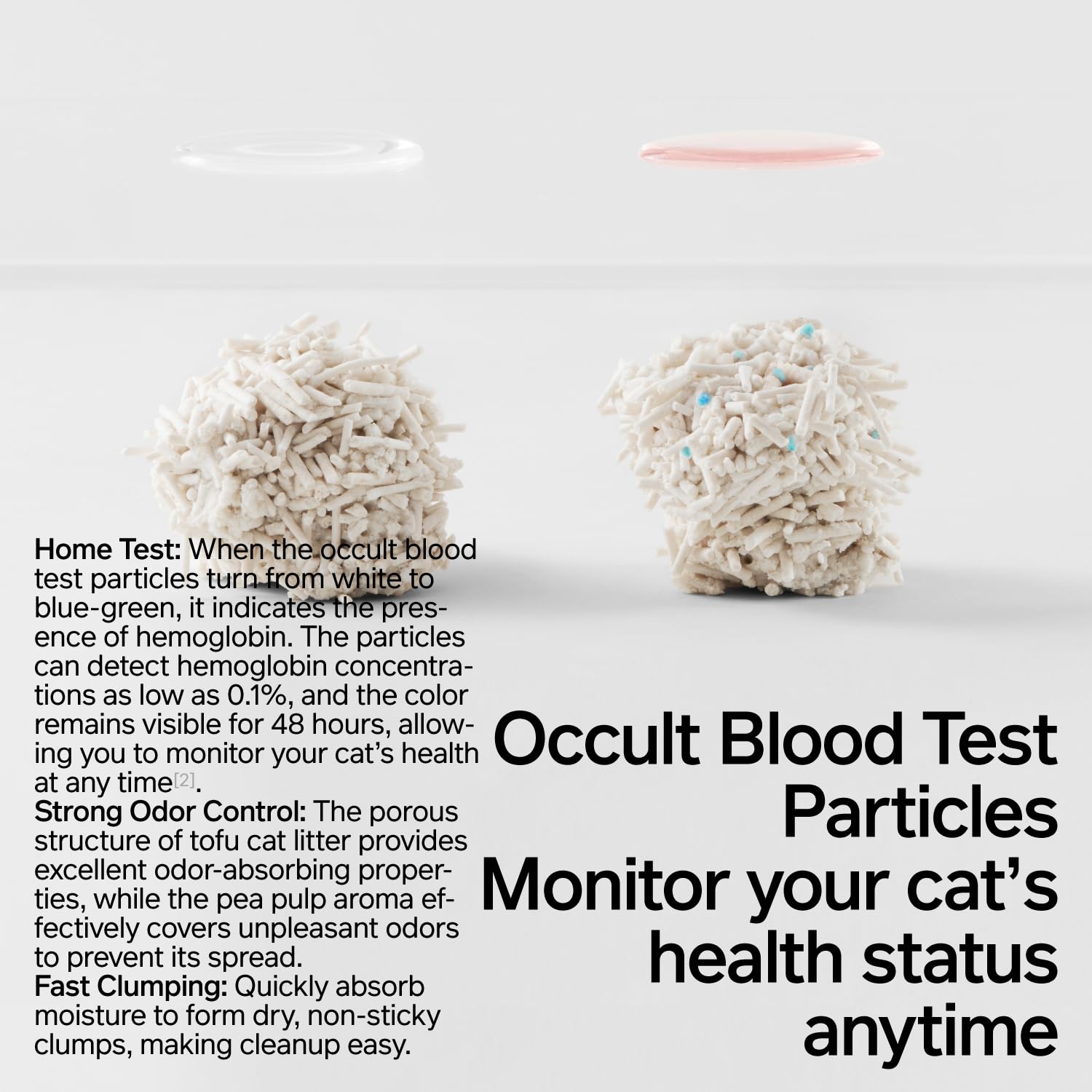 pidan clumping demo displaying compact scoopable clumps