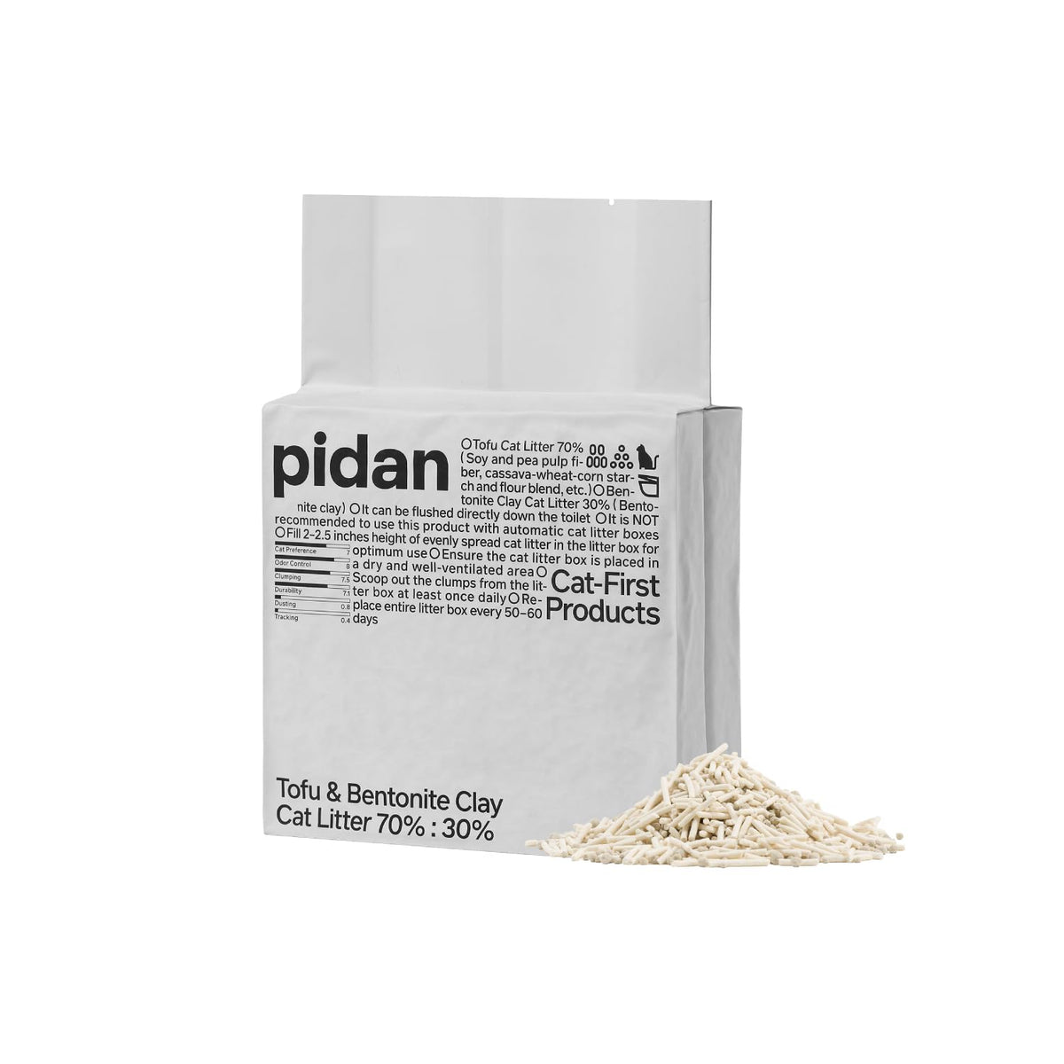 pidan front packaging showing two-pack, clear product benefits