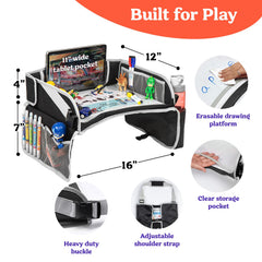 PILLANI open storage pockets with pens for organized travel play