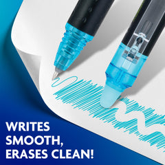 PILOT FriXion tip close-up highlighting Synergy Tip precision for smooth writing