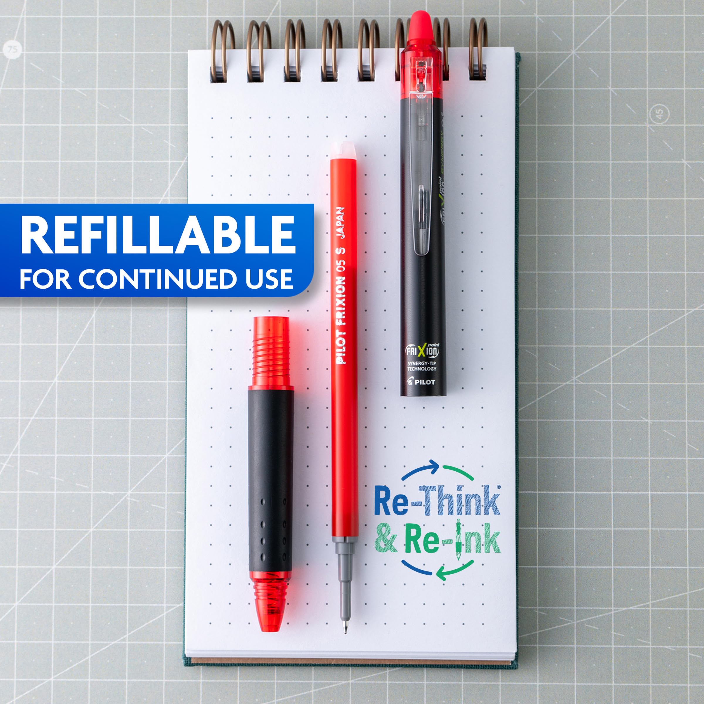 PILOT FriXion used in planner lifestyle shot for organized, editable planning