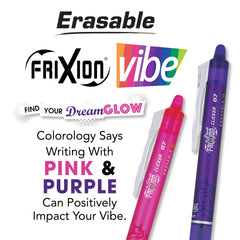 PILOT FriXion Vibe eraser tip detail demonstrating easy correction benefit
