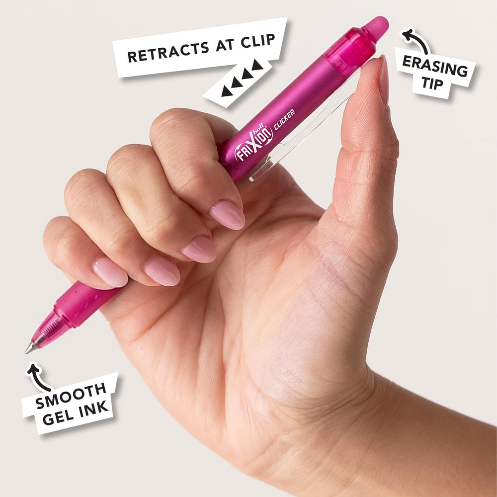 PILOT FriXion Vibe writing sample in planner illustrating neat erasable notes