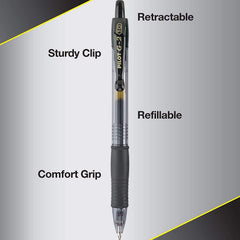 PILOT G2 close-up of 1.0mm tip and ink flow, smooth consistent lines