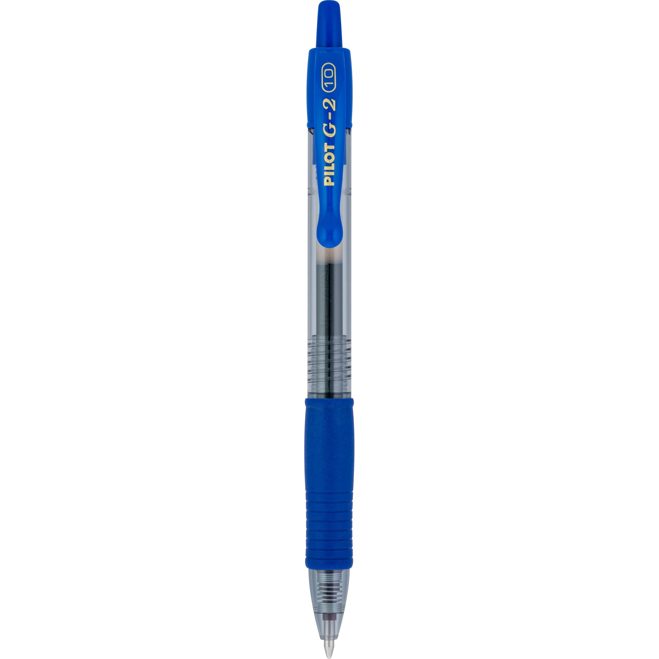 PILOT G2 close-up of 1.0mm tip producing bold blue lines for clarity